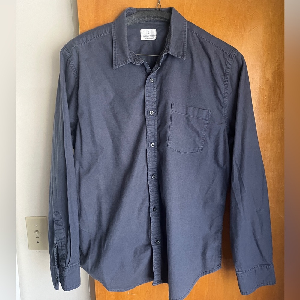 Ombré Blue Mutual Weave Button Down Shirt XL